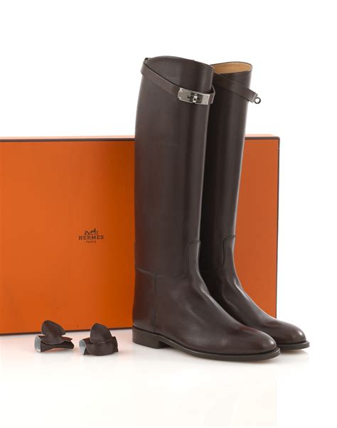 hermes leather boots.